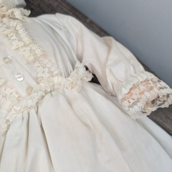 Vintage Mid-Century Soft Body Baby Doll Hand Painted Unique Lace Collectible - Picture 5 of 9